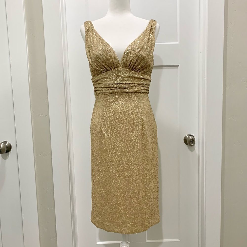 New Gorgeous Chiffon Sequins Cocktail Dress